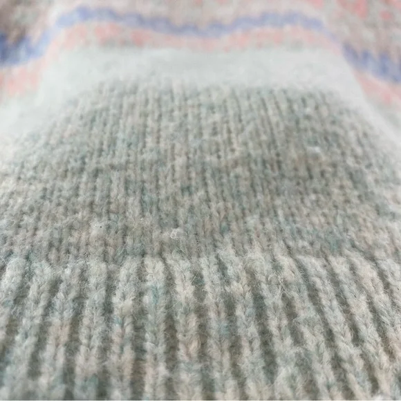 Ricki's Mock Neck Fair Isle Pull Over Sweater‎ Size Medium - Picture 11 of 16